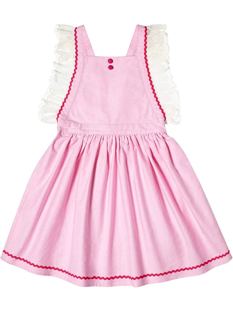 Robe Demoiselle d'Honneur   à Dentelle  LILI - La Faute à Voltaire Rose - Kiabi