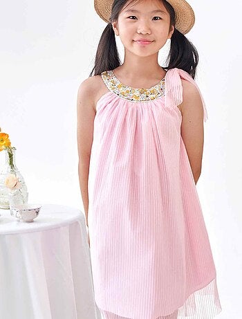 Robe Demoiselle d'Honneur Bohème Chic à Poudré ALIZEE - La Faute à Voltaire