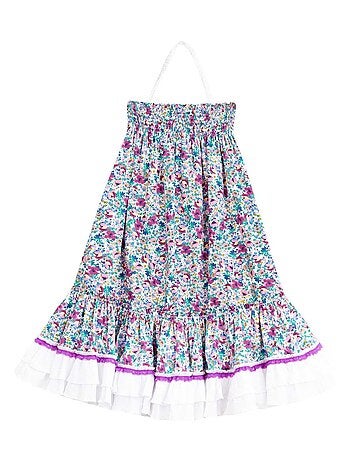 Robe Demoiselle d'Honneur Bohème Fleurie ESMERALDA - La Faute à Voltaire