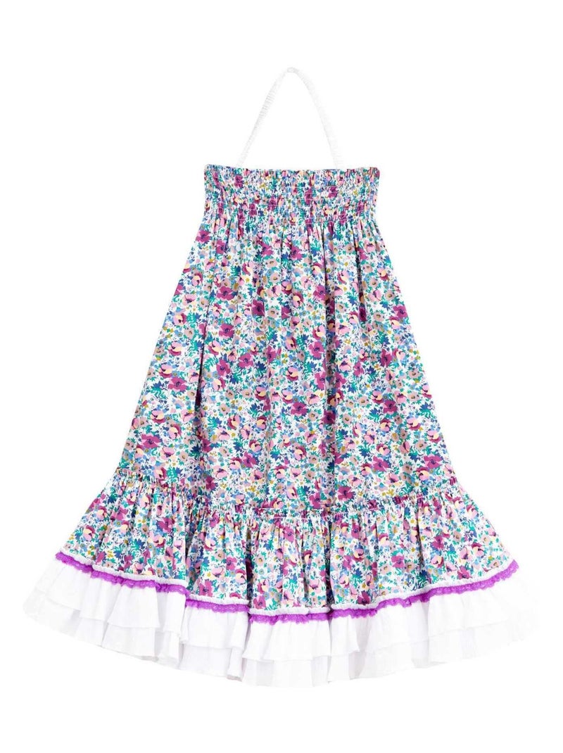 Robe Demoiselle d'Honneur Bohème   Fleurie   ESMERALDA - La Faute à Voltaire Violet - Kiabi