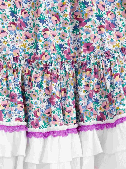 Robe Demoiselle d'Honneur Bohème   Fleurie   ESMERALDA - La Faute à Voltaire - Kiabi