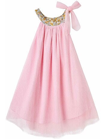 Robe Demoiselle d'Honneur Col Fleuri ALIZEE - La Faute à Voltaire