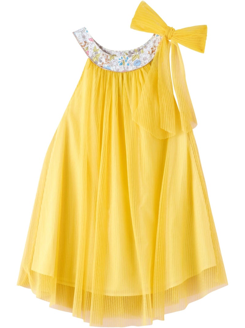 Robe Demoiselle d'Honneur  Col Liberty   ALIZÉE - La Faute à Voltaire Jaune - Kiabi