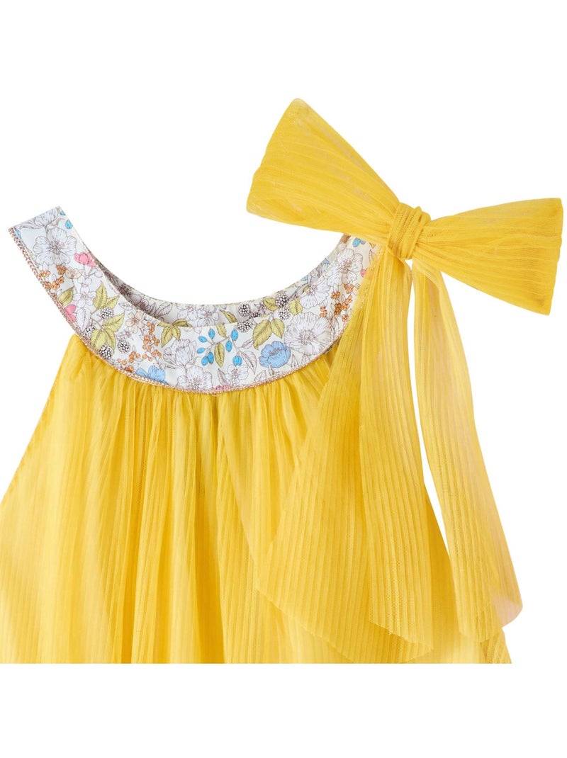Robe Demoiselle d'Honneur  Col Liberty   ALIZÉE - La Faute à Voltaire Jaune - Kiabi