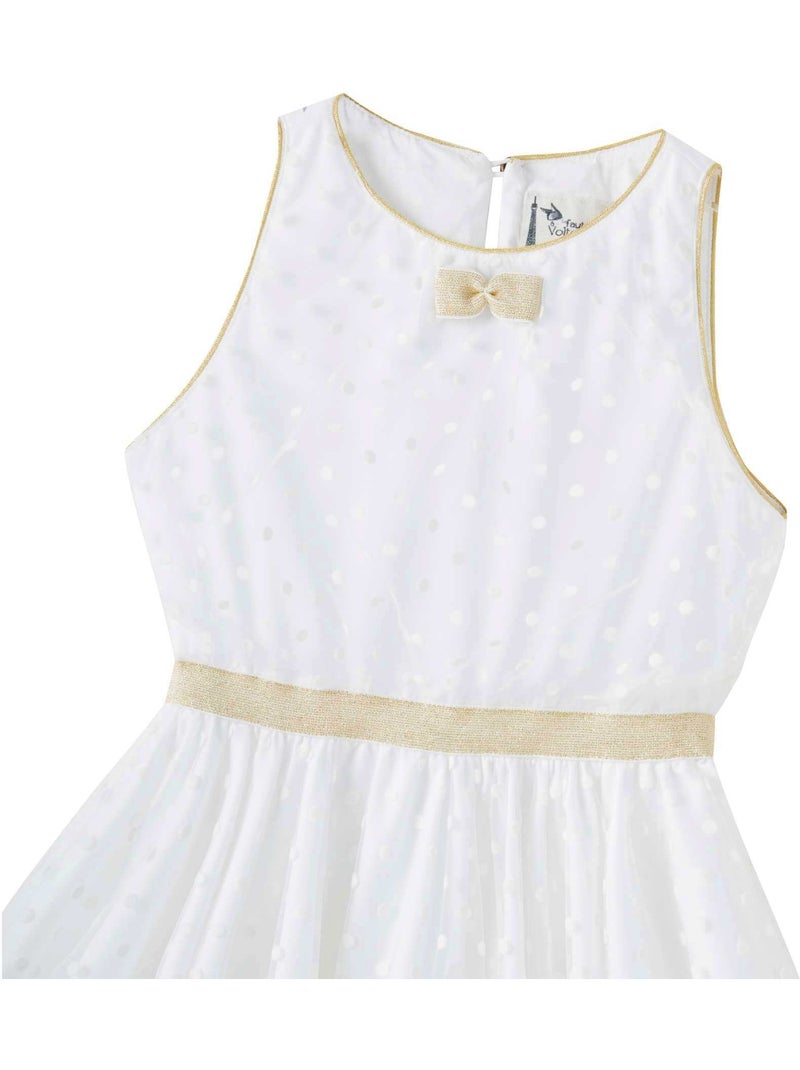Robe Demoiselle d'Honneur  en Tulle   HEPBURN - La Faute à Voltaire Or/Beige/Blanc/Transparent - Kiabi