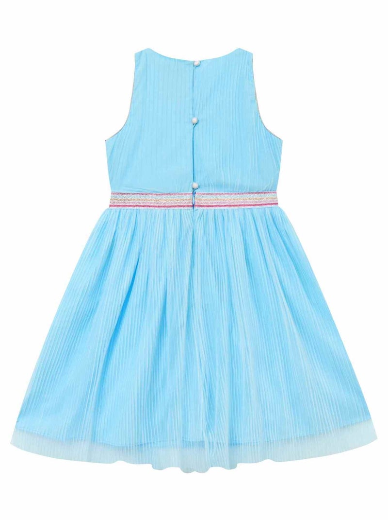 Robe Demoiselle d'Honneur  en Voile    HEPBURN - La Faute à Voltaire Bleu Argenté Bleu - Kiabi