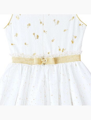 Robe de Soirée et Détails s en Lin et Tulle HEPBURN - La Faute à Voltaire