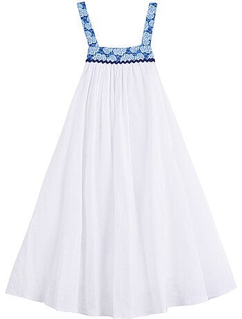 Robe Demoiselle d'Honneur Fleurie Coupe Ample EMMA - La Faute à Voltaire