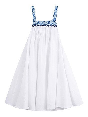 Robe Demoiselle d'Honneur Fleurie Coupe Ample EMMA - La Faute à Voltaire