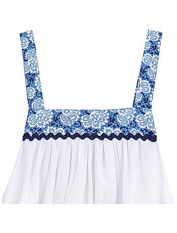 Robe Demoiselle d'Honneur Fleurie Coupe Ample EMMA - La Faute à Voltaire