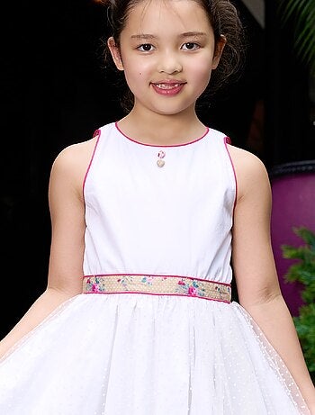 Robe Demoiselle d'Honneur Fleurie et HEPBURN - La Faute à Voltaire