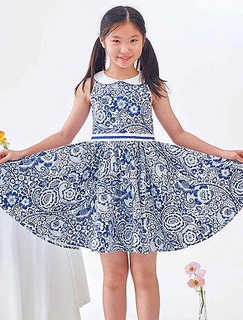 Robe Demoiselle d'Honneur Fleurie HEPBURN - La Faute à Voltaire