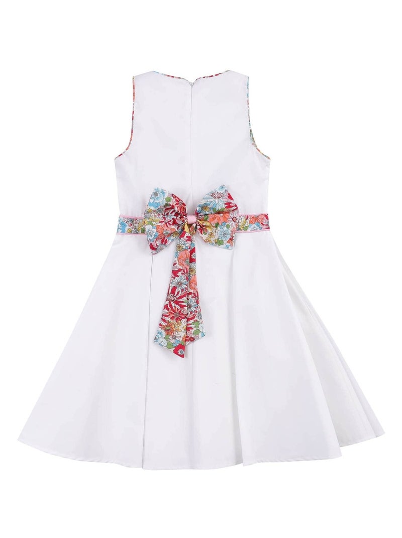 Robe Demoiselle d'Honneur   Liberty   HEPBURN - La Faute à Voltaire Blanc - Kiabi