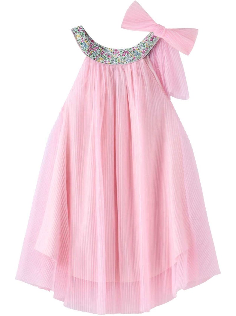 Robe Demoiselle d'Honneur  Poudré  Col Liberty   ALIZEE - La Faute à Voltaire Rose - Kiabi
