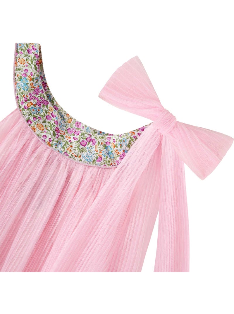 Robe Demoiselle d'Honneur  Poudré  Col Liberty   ALIZEE - La Faute à Voltaire Rose - Kiabi