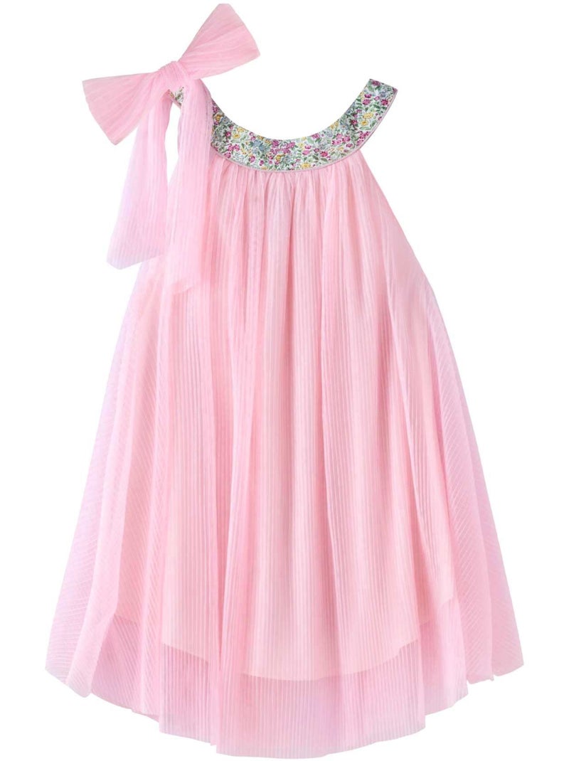 Robe Demoiselle d'Honneur  Poudré  Col Liberty   ALIZEE - La Faute à Voltaire Rose - Kiabi