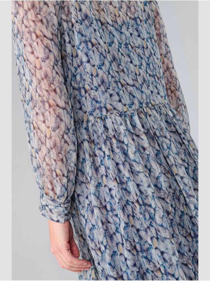 Robe denali droite 'le temps des cerises' Bleu - Kiabi