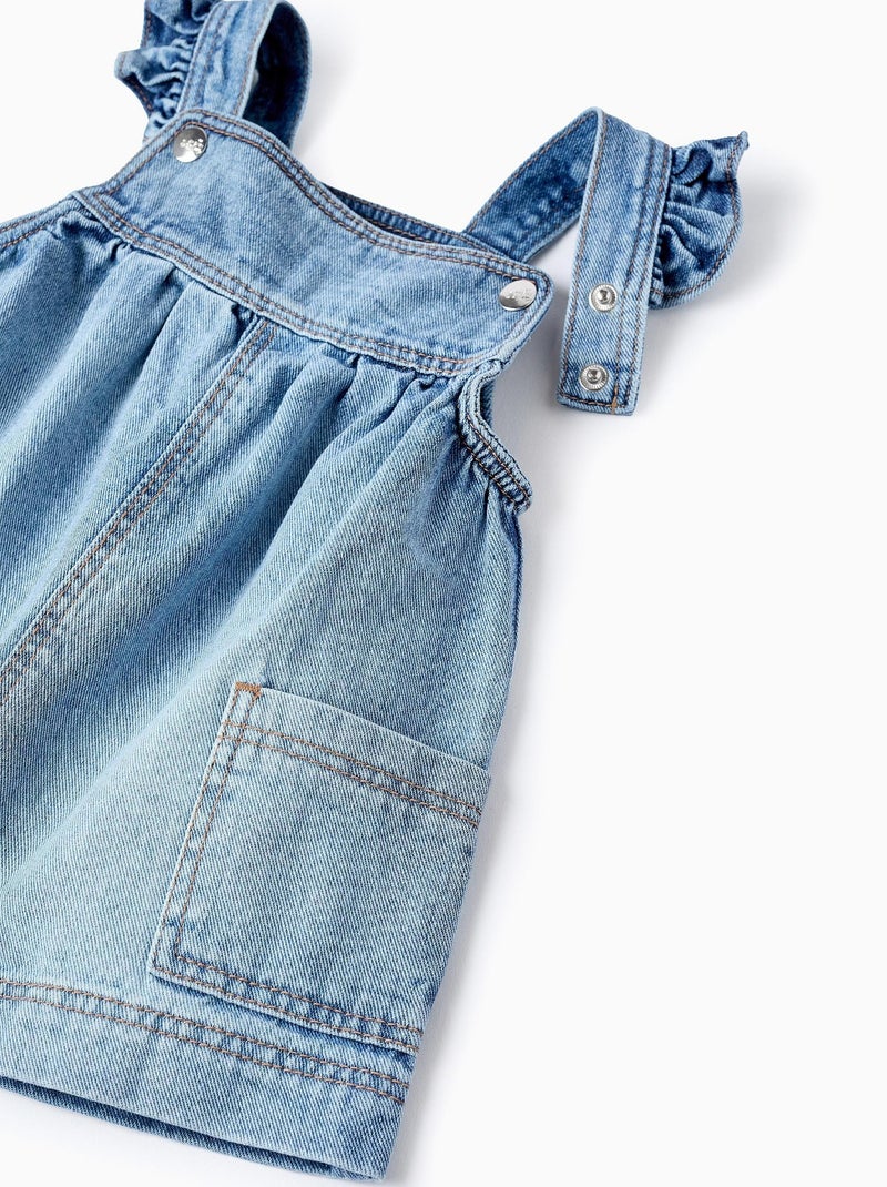 Robe denim, à volants NEW YORK Bleu - Kiabi