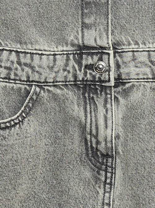 Robe denim avec col chemise - Kiabi