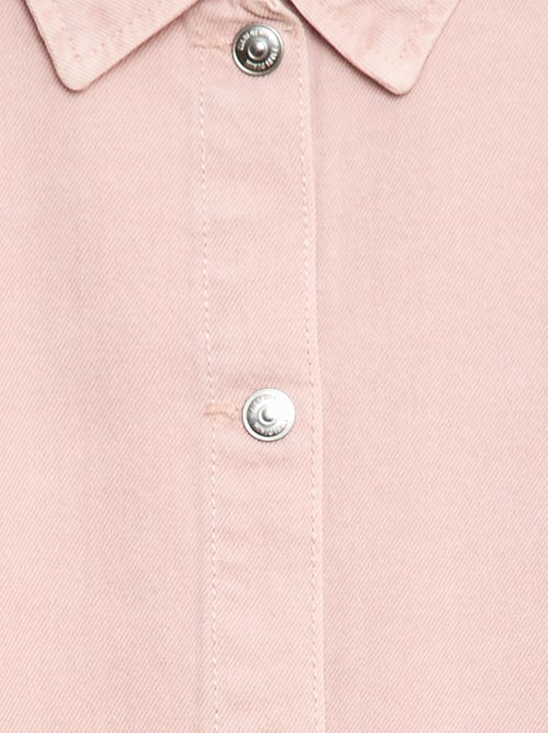 Robe denim avec col chemise - Kiabi