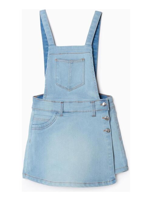 Robe denim, bretelles réglables, jupe-culotte NEW YORK - Kiabi