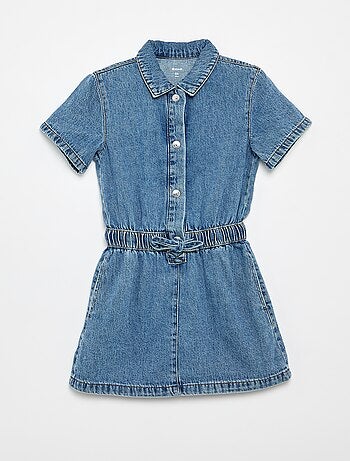 Robe denim coupe chemise