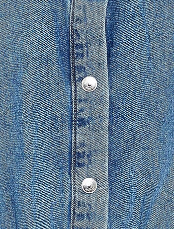 Robe denim coupe chemise
