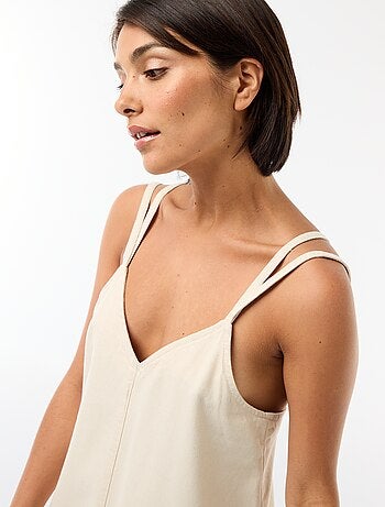 Robe denim coupe longue