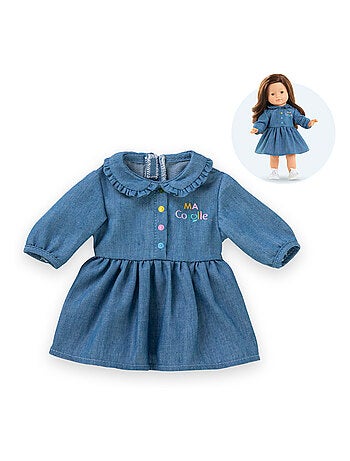 Robe Denim Manches Longues pour poupée ma Corolle