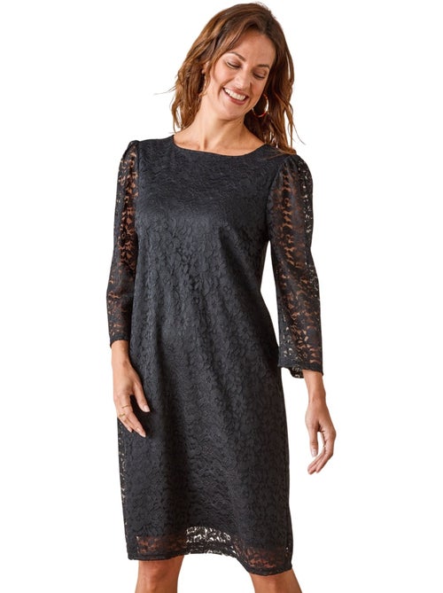 Robe dentelle manches longues - DAXON - Kiabi Robe dentelle manches longues - DAXON - Kiabi