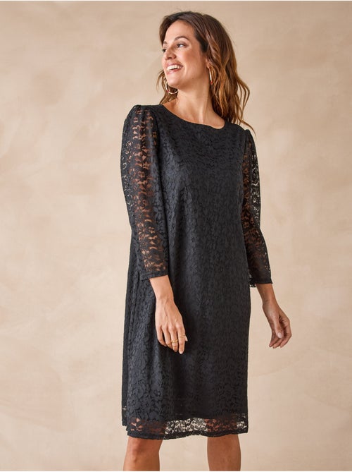 Robe dentelle manches longues - DAXON - Kiabi Robe dentelle manches longues - DAXON - Kiabi