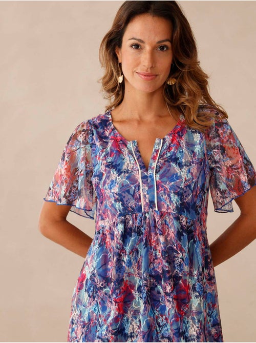 Robe dentelle manches volantées - DAXON - Kiabi Robe dentelle manches volantées - DAXON - Kiabi