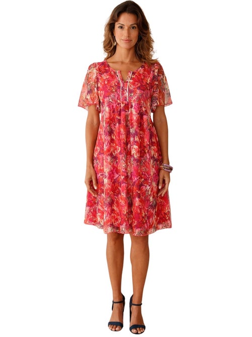 Robe dentelle manches volantées - DAXON - Kiabi Robe dentelle manches volantées - DAXON - Kiabi