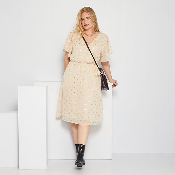 robe beige grande taille
