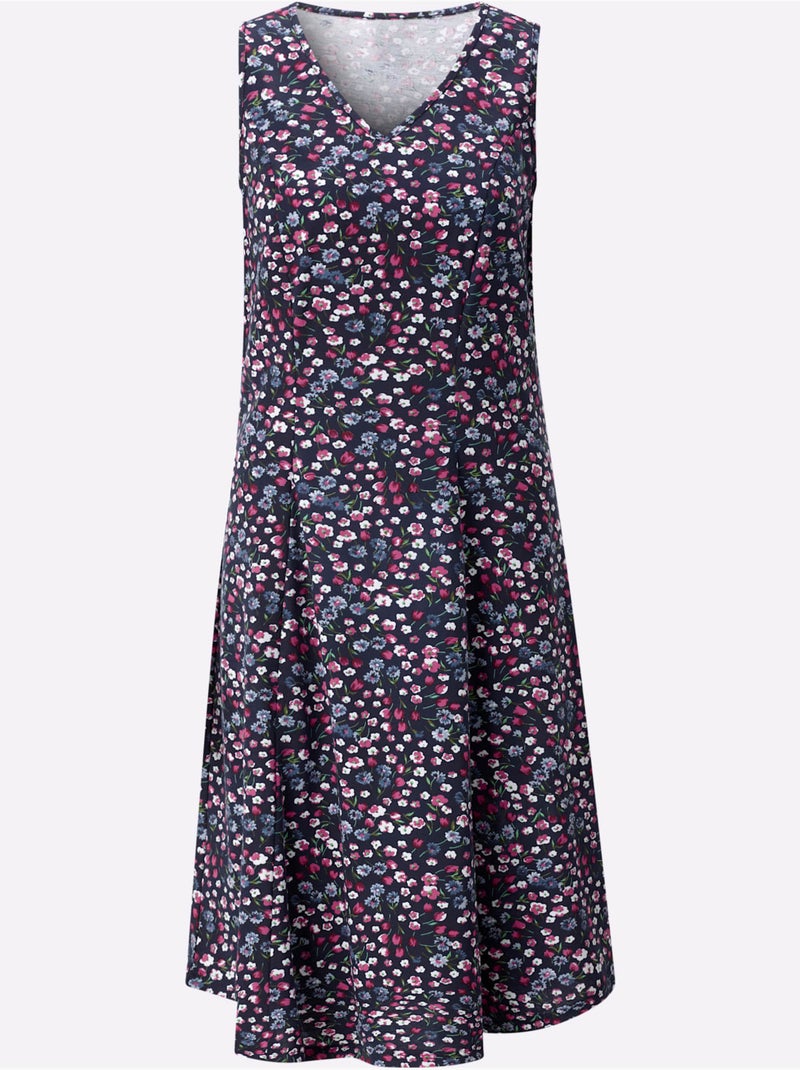 Robe D'été 100% Coton - Taille Standard - Witt Bleu Rose - Kiabi