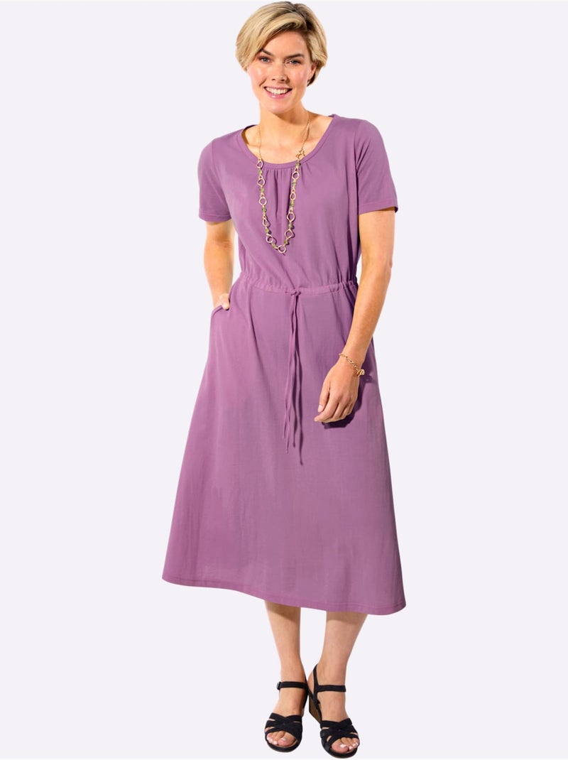 Robe D'été 100% Coton - Taille Standard - Witt Violet - Kiabi