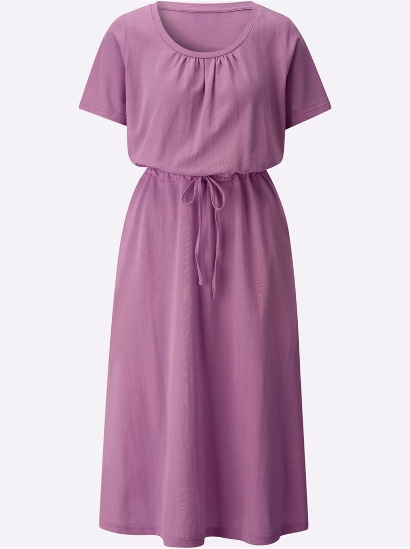 Robe D'été 100% Coton - Taille Standard - Witt Violet - Kiabi