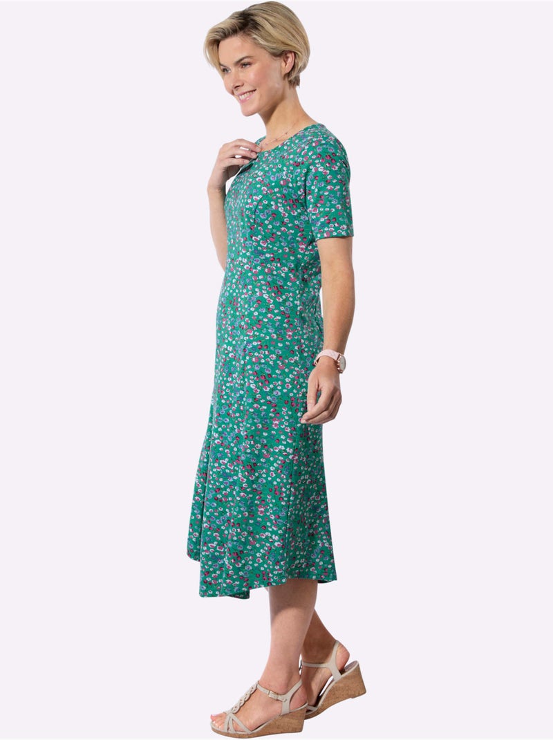 Robe D'été 100% Coton - Taille Standard - Witt Violet/Vert/Rose - Kiabi