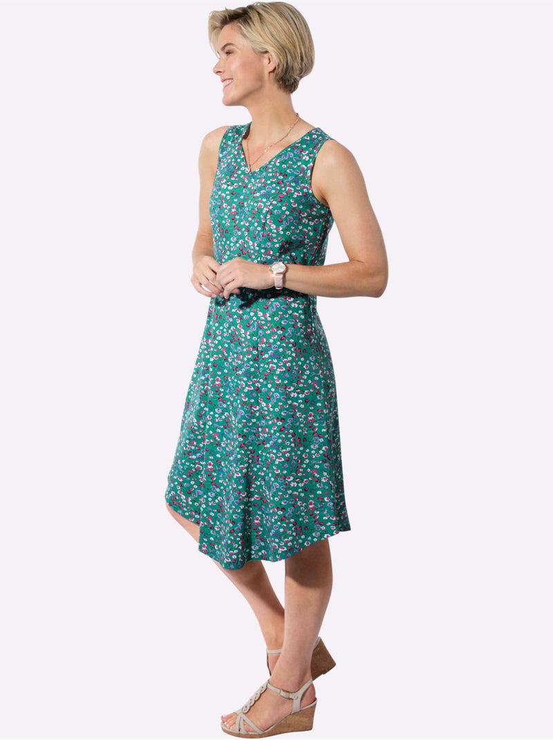 Robe D'été 100% Coton - Taille Standard - Witt Violet/Vert/Rose - Kiabi