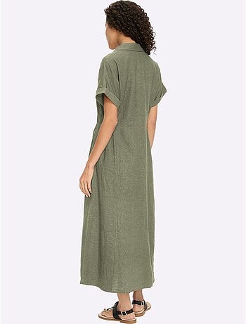 Robe D'été 55% Lin - Taille Standard - Helline