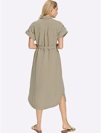 Robe d'été 55% lin - taille standard - helline