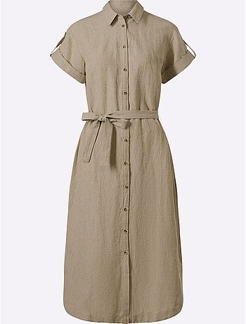 Robe d'été 55% lin - taille standard - helline