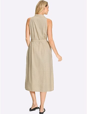 Robe D'été 55% Lin - Taille Standard - helline