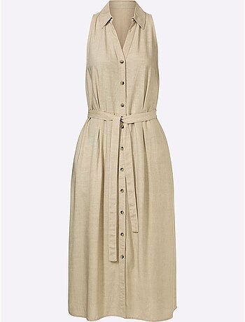 Robe D'été 55% Lin - Taille Standard - helline