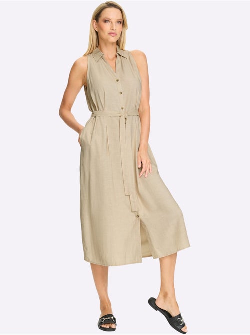 Robe D'été 55% Lin - Taille Standard - helline - Kiabi