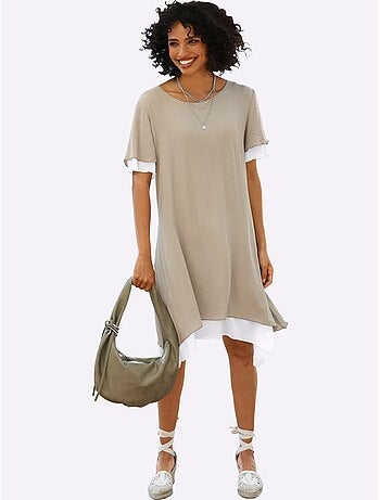 Robe D'été Aspect Plissé - Taille Standard - Helline