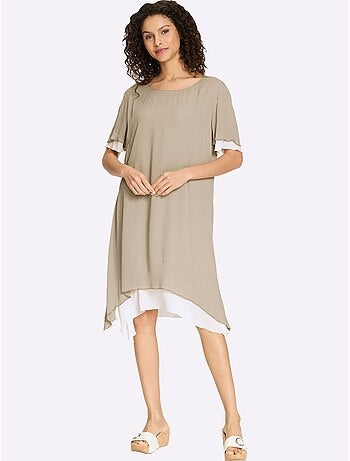 Robe D'été Aspect Plissé - Taille Standard - Helline