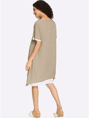 Robe D'été Aspect Plissé - Taille Standard - Helline