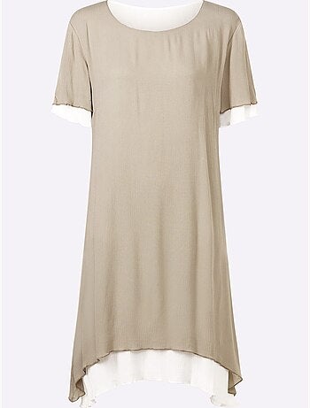 Robe D'été Aspect Plissé - Taille Standard - Helline
