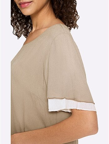 Robe D'été Aspect Plissé - Taille Standard - Helline